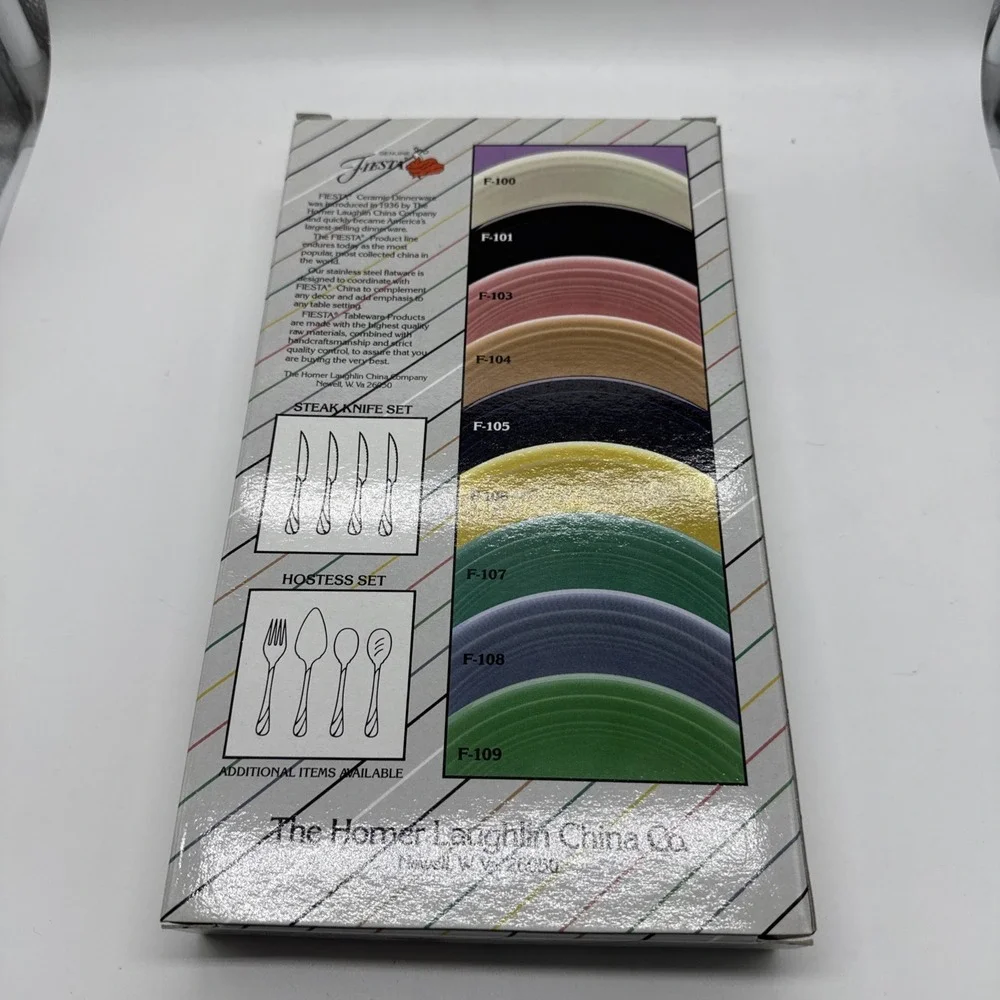 Fiesta Ware Genuine Licensed Accessory Chartreuse Silverware Utensil Set 5pc NIB